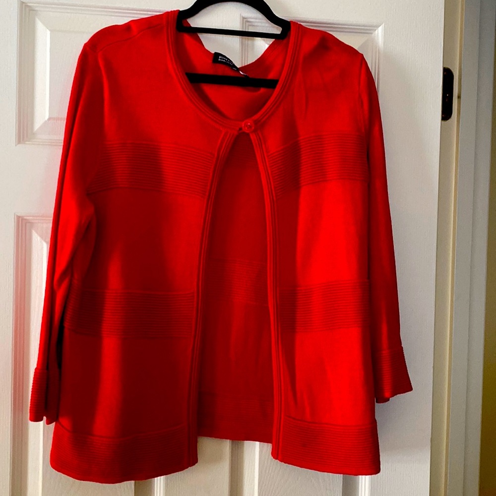 Red, XL 70% rayon, 30% cotton sweater